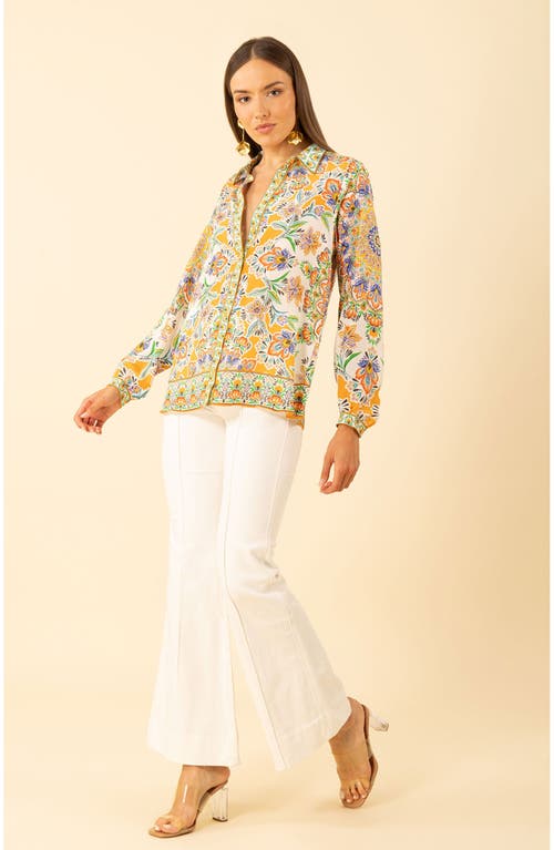 Hale Bob Azariah Silk Top In Multi