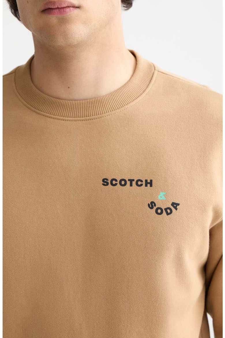 Artwork Logo Sweatshirt, Alternate, color, TANNIN