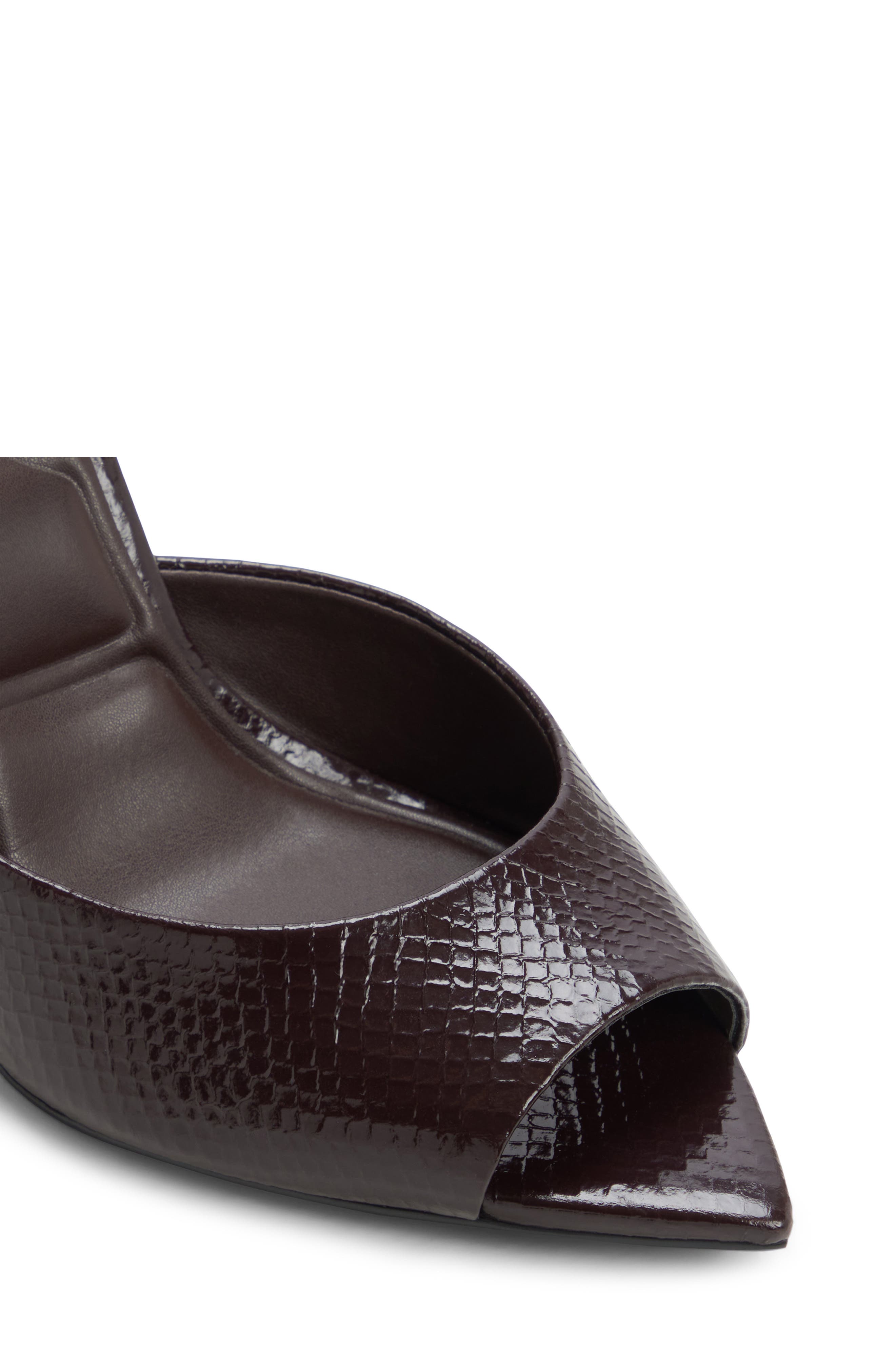 Belen Ankle Strap Pointed Toe Sandal, Alternate, color, MAROON