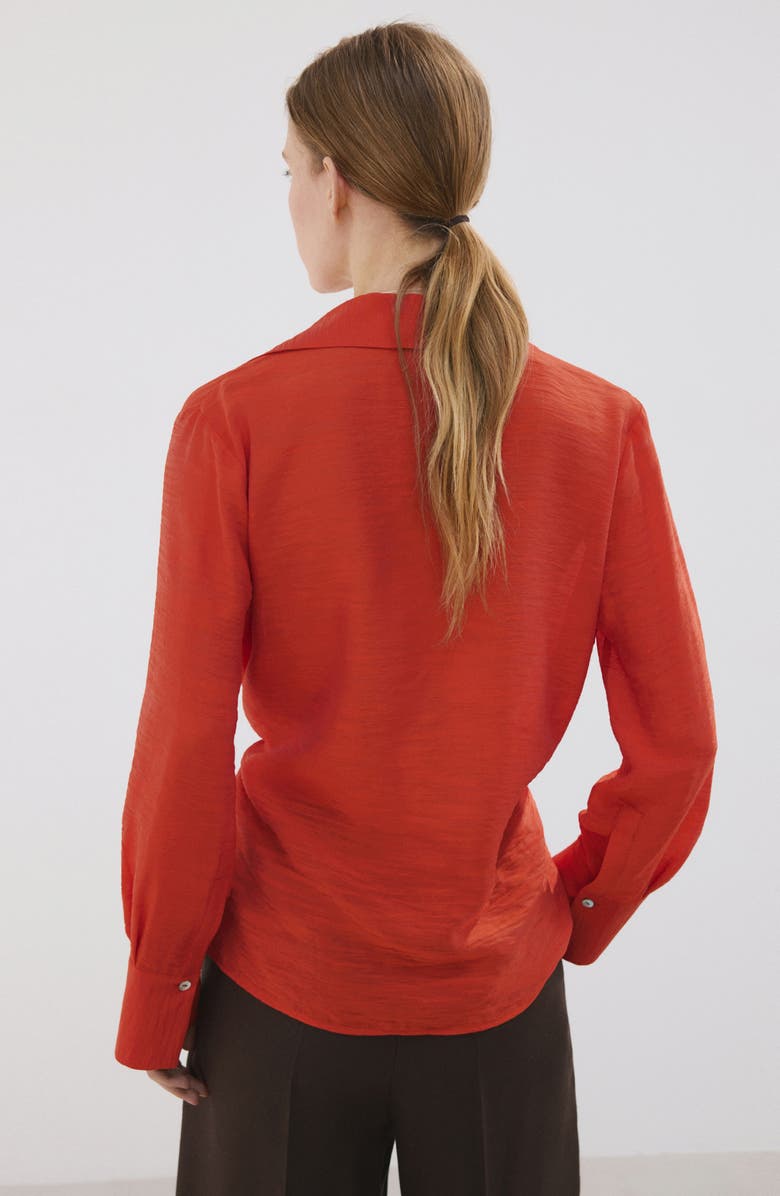 MANGO Wrap Side Tie Shirt, Alternate, color, 