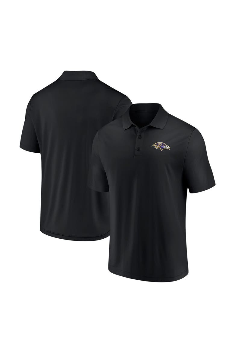 Men's Fanatics Branded Black Baltimore Ravens Component Polo, Alternate, color, Black