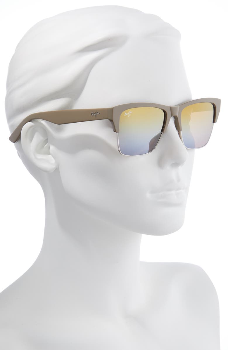 Maui Jim Perico 56mm Polarized Square Sunglasses, Alternate, color, 
