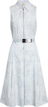 L'AGENCE Kylo Floral Belted Shirtdress