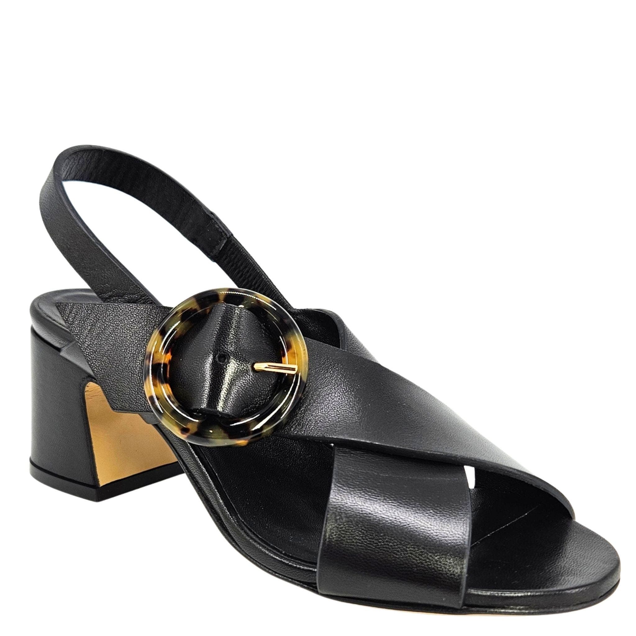 Madison Maison Block Heel Singback Sandal, Alternate, color, Black