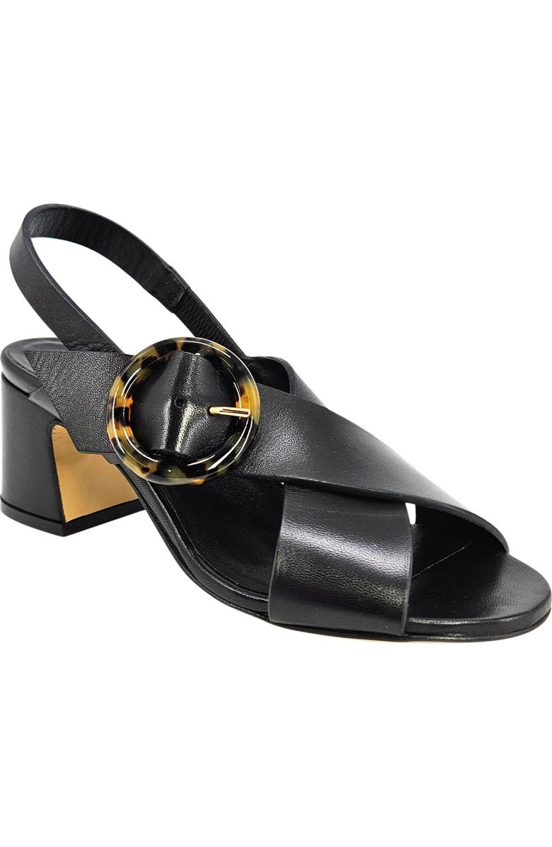 Madison Maison Block Heel Singback Sandal, Alternate, color, Black