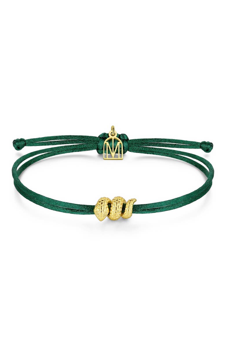 Mantra Snake Rebirth and Renewal bracelet, Main, color, Yellow Gold