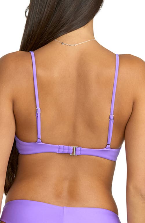 Volcom Simply Seamless Cheekini Bikini Bottoms In Purple