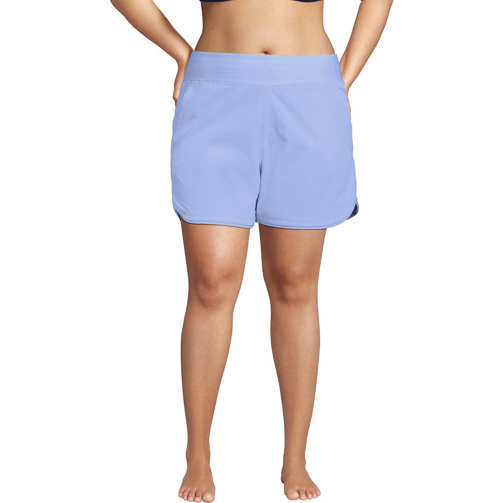 LANDS' END LANDS' END PLUS SIZE 5" BOARD SHORTS WITH PANTY