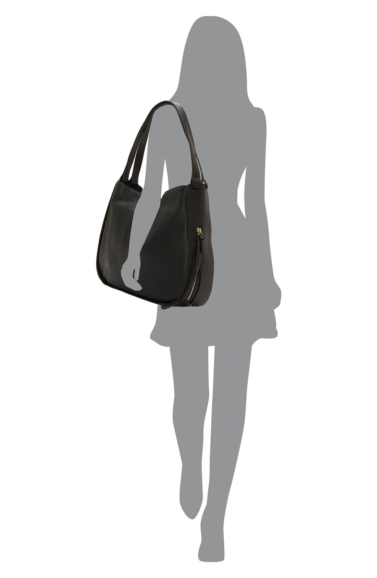 Vince Camuto Hayes Leather Hobo Bag, Alternate, color, 