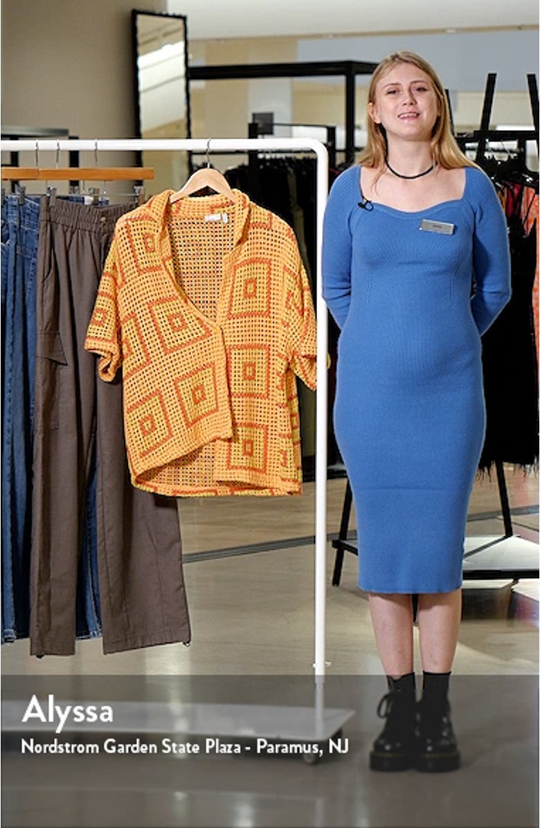 Mosaic Crochet Beach Cover-Up Shirt, sales video thumbnail