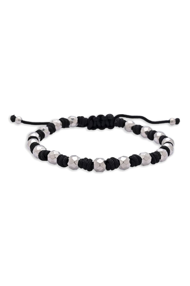 Beau Beaded Slider Bracelet, Alternate, color, SILVER