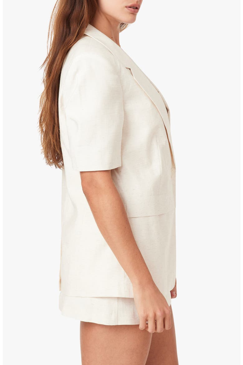 Elbow-Sleeve Blazer, Alternate, color, NATURAL