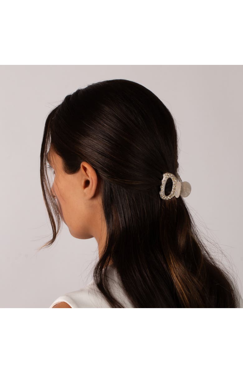 BY ADINA EDEN Rhinestone Cutout Small Hair Claw Clip, Alternate, color,