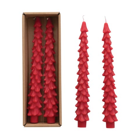Unscented Tree Shaped Taper Candles