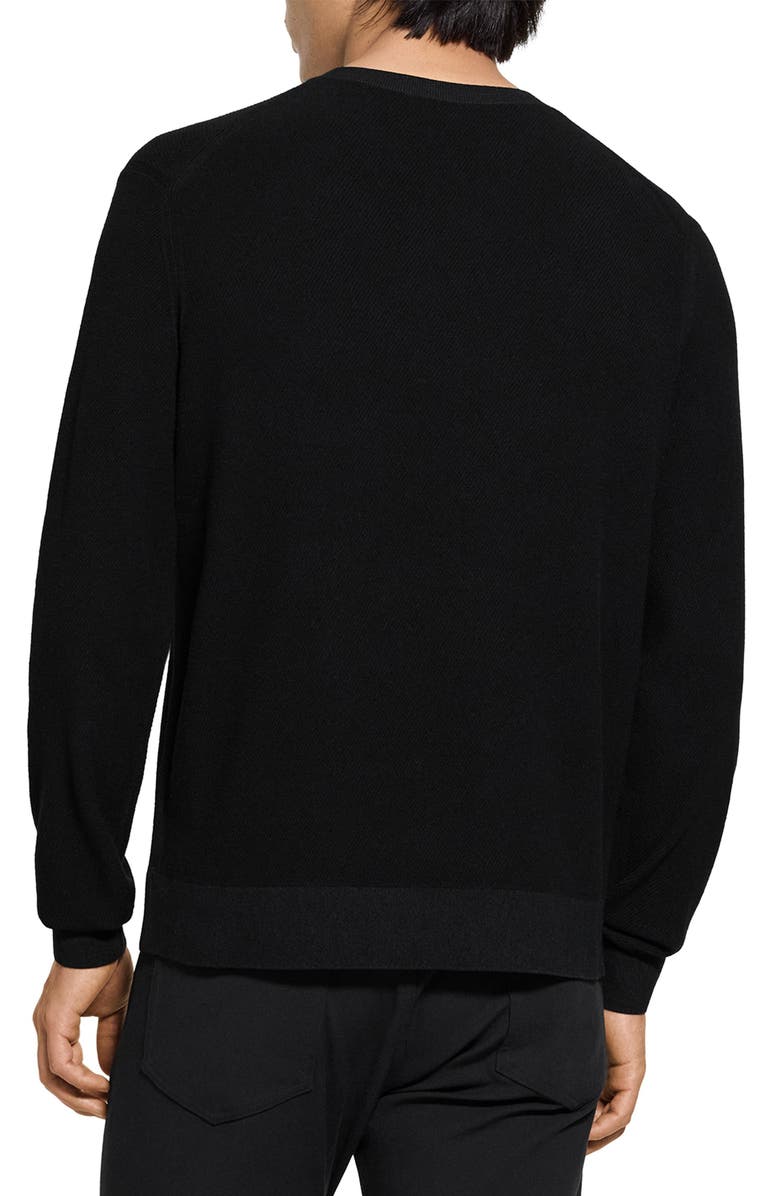 Theory Riland Crewneck Sweater, Alternate, color, Black - 001