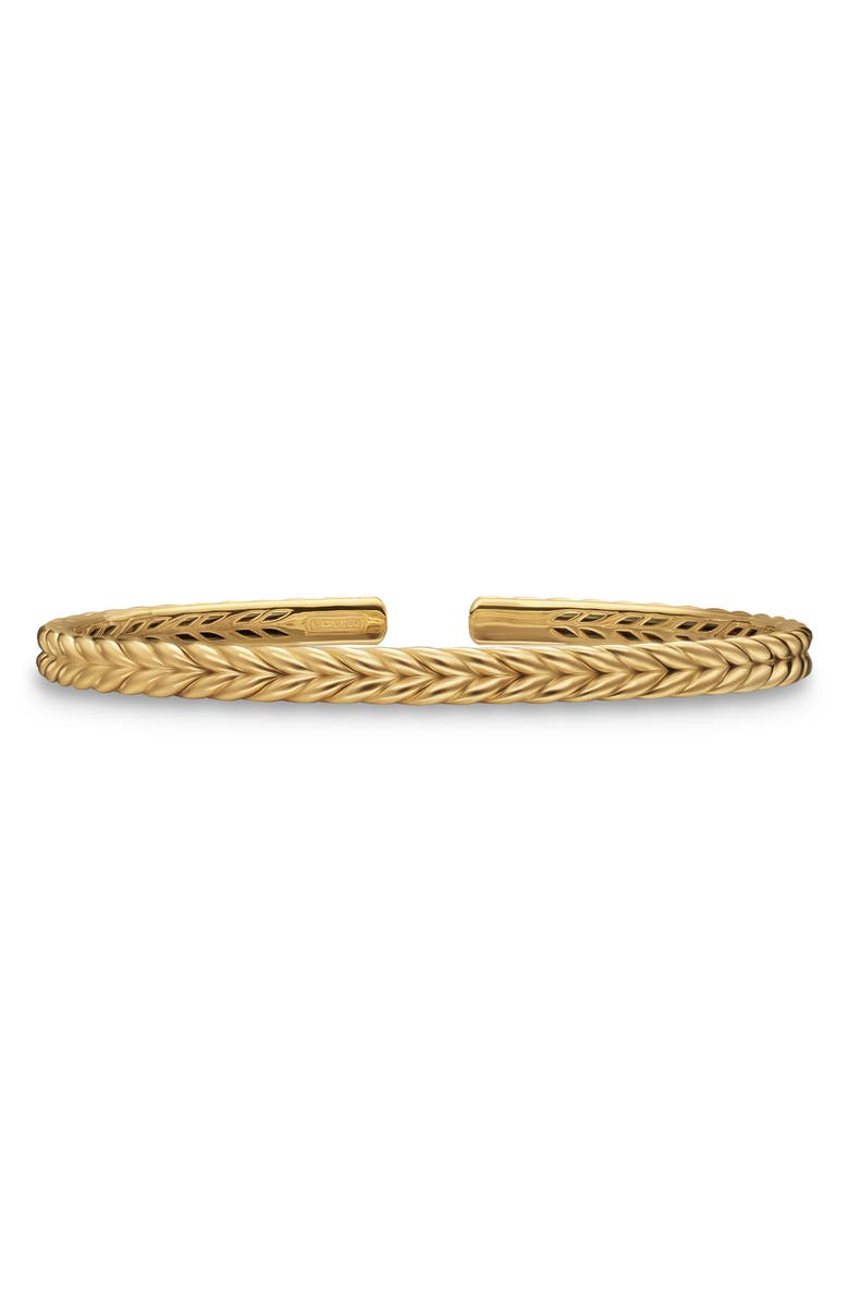 David Yurman Men's Chevron Flex Bracelet in 18K Gold, 5mm, Main, color, Gold