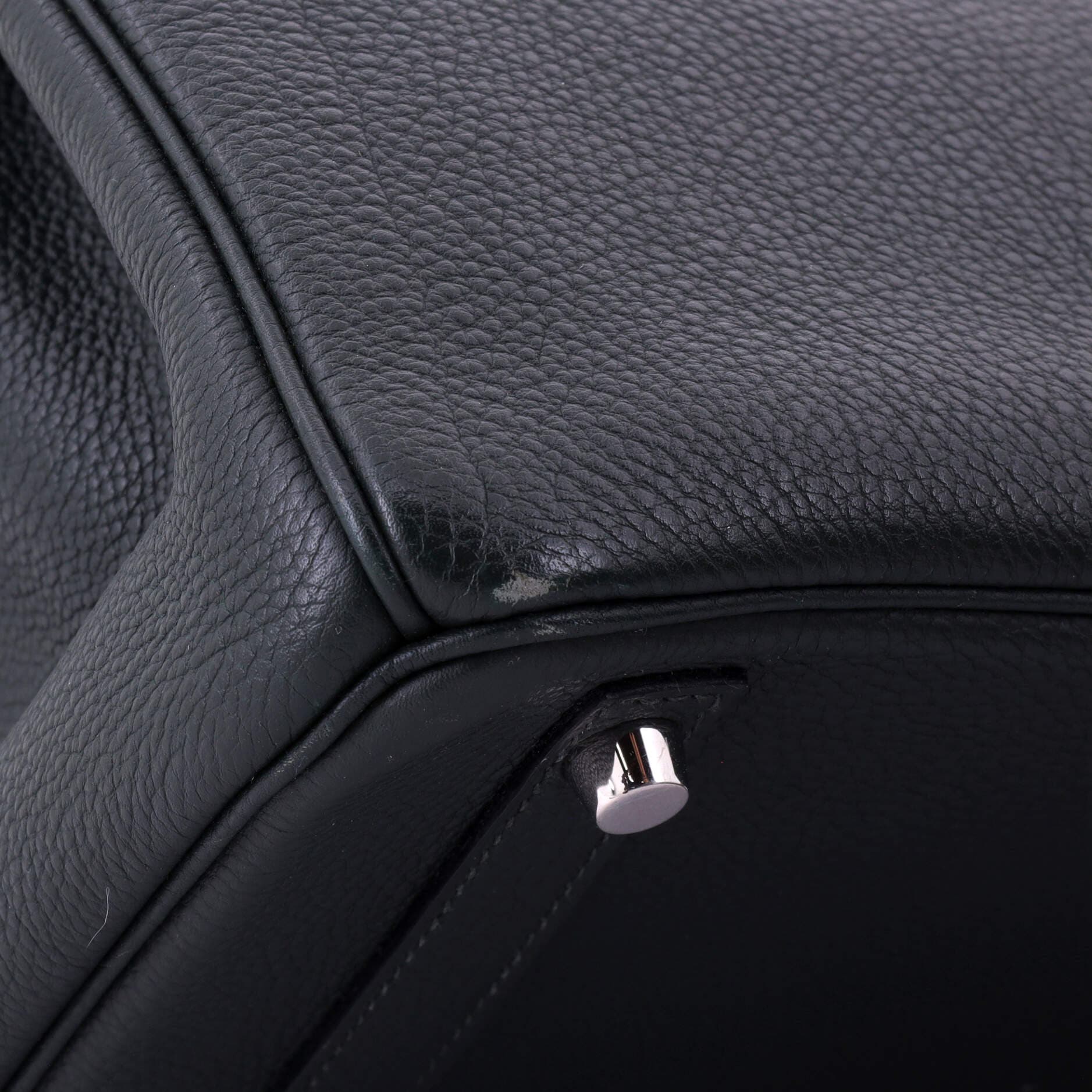 Pre-Owned Hermes Birkin Handbag Green Togo with Palladium Hardware 30, Alternate, color, Vert Fonce