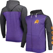 FANATICS Men's Fanatics Branded Purple/Heathered Black Phoenix Suns Big & Tall Down and Distance Full-Zip Hoodie