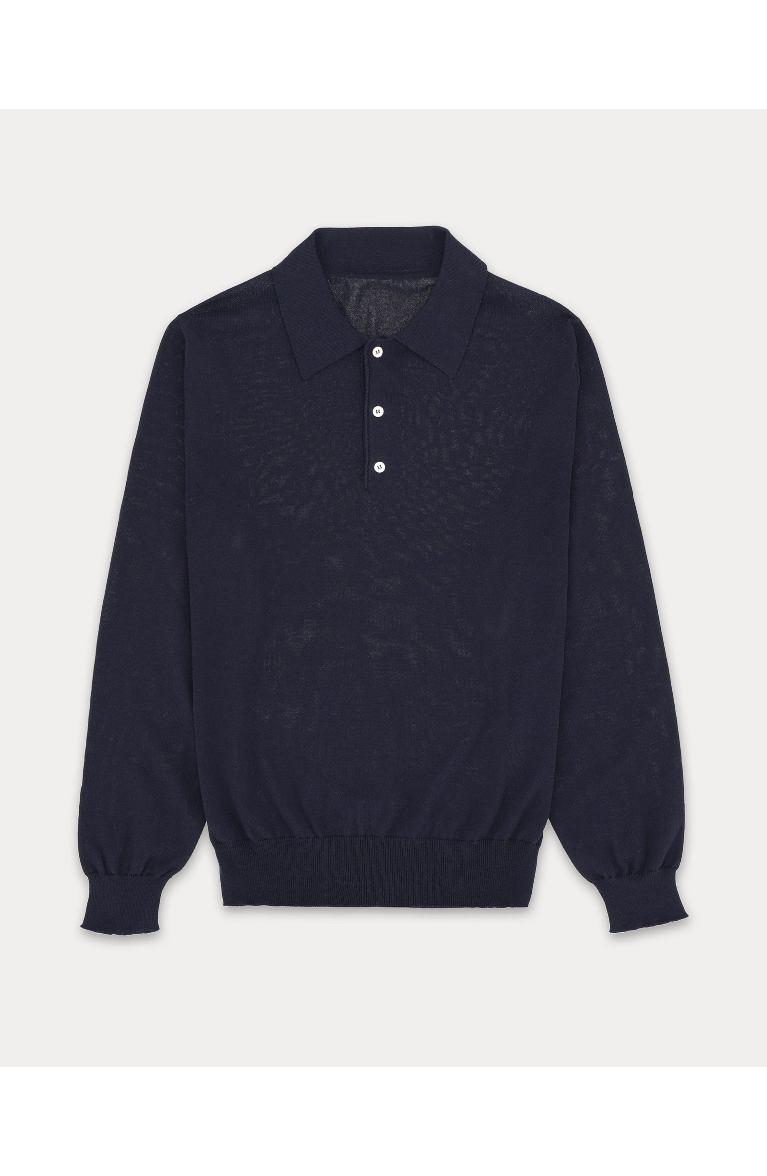 Bennet Long Sleeve Cotton Polo - image 3