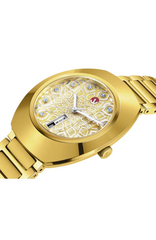 Rado Diastar Original Automatic Bracelet Watch, 38mm In Gold