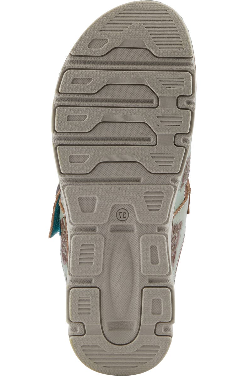 L'Artiste by Spring Step Sefton Clog, Alternate, color, Mint Green Multi