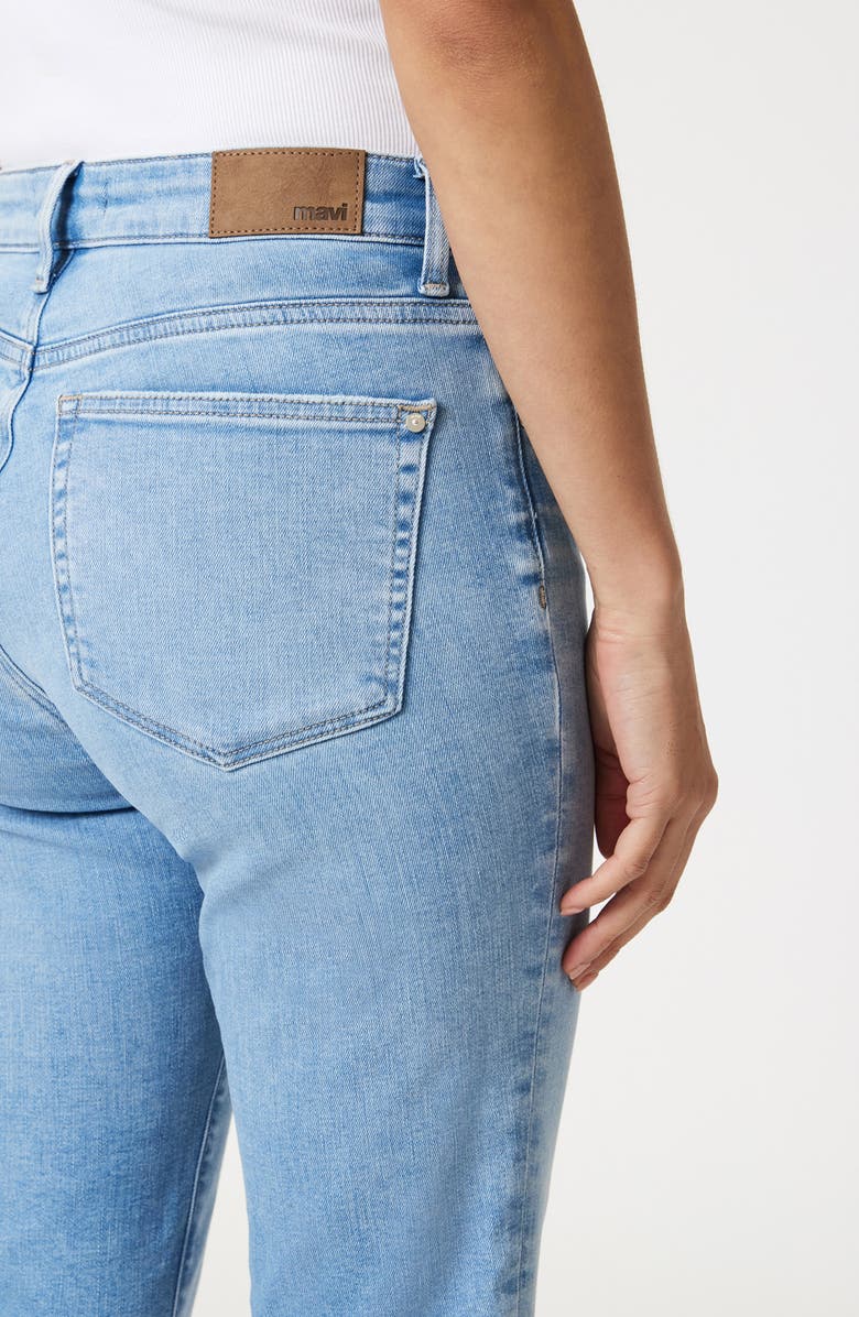 Mavi Jeans Kathleen Mid Rise Slim Boyfriend Jeans, Alternate, color, Light Blue Feather Blue