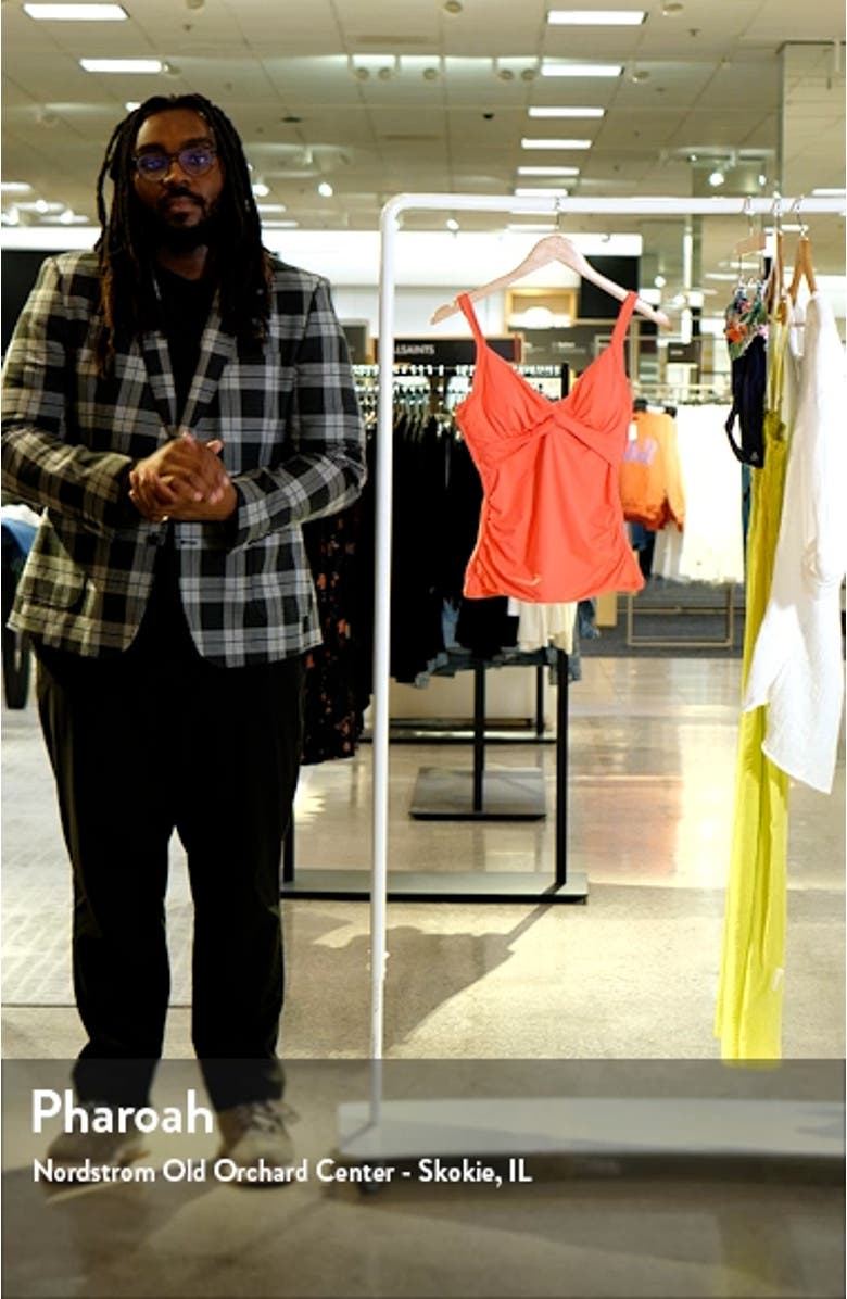 Pearl Twist Front Underwire Tankini Top, sales video thumbnail