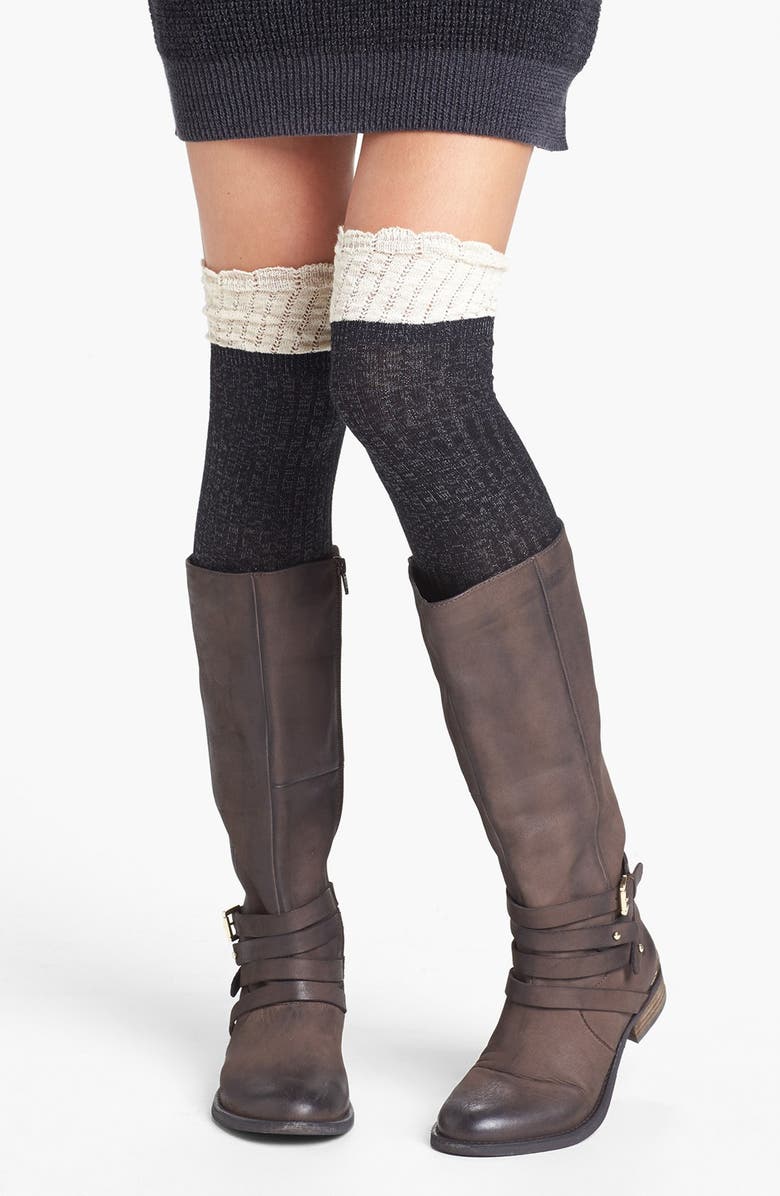BP. Colorblock Over the Knee Socks, Main, color, 