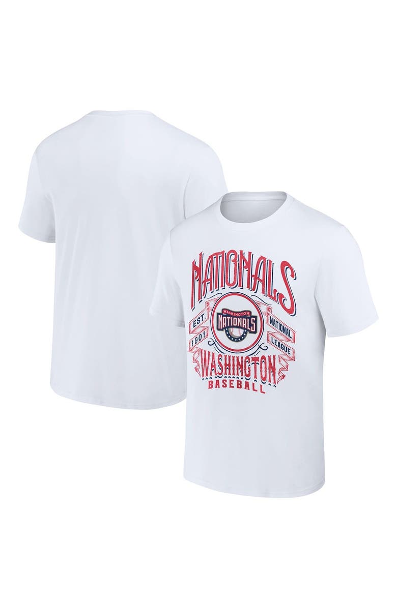 Darius Rucker Collection by Fanatics Men's Darius Rucker Collection by Fanatics White Washington Nationals Distressed Rock T-Shirt, Alternate, color, White