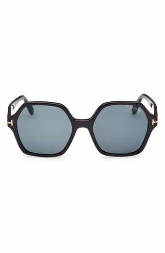 TOM FORD Romy 56mm Geometric Sunglasses