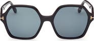 TOM FORD Romy 56mm Geometric Sunglasses
