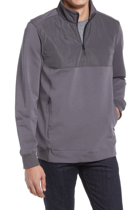 Cotton Blend Quarter Zip Top