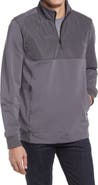 Bugatchi Cotton Blend Quarter Zip Top