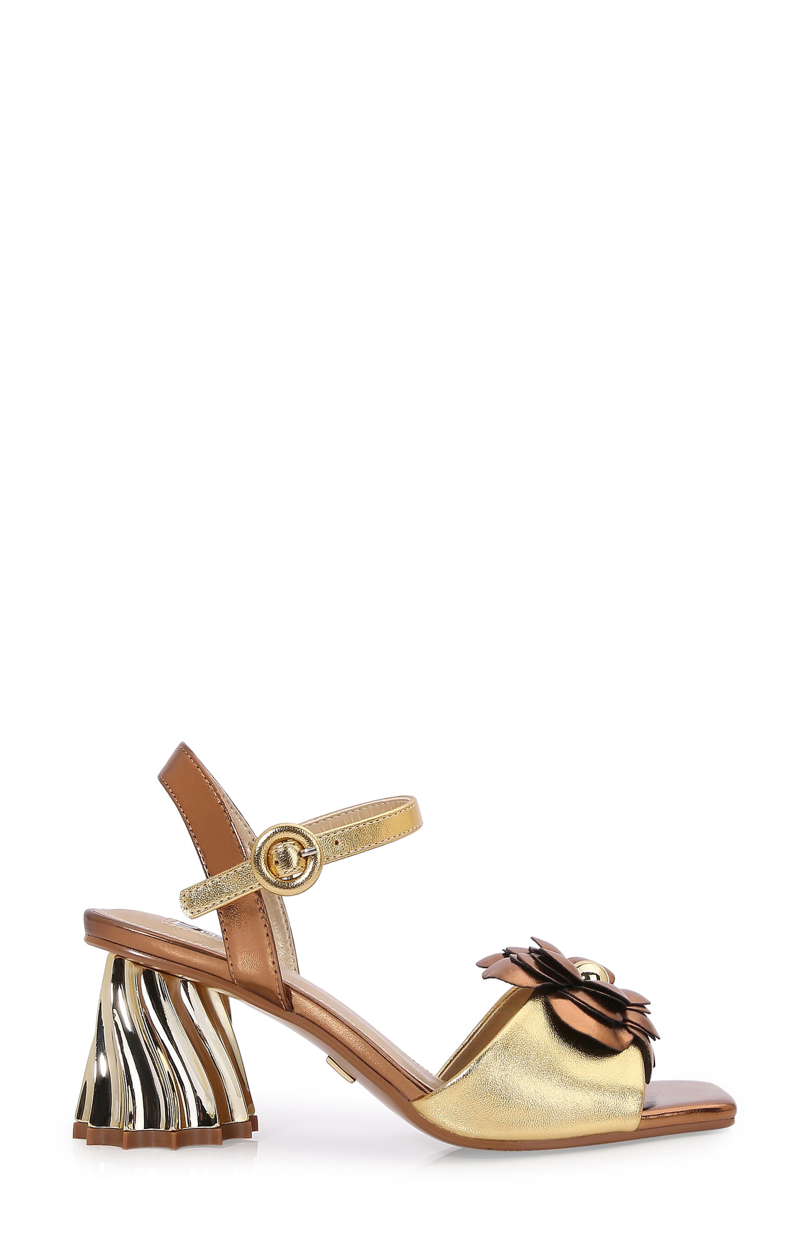 Camila Sandal, Alternate, color, GOLD MULTI