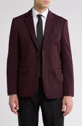 SOUL OF LONDON Textured Notch Lapel Double Button Blazer