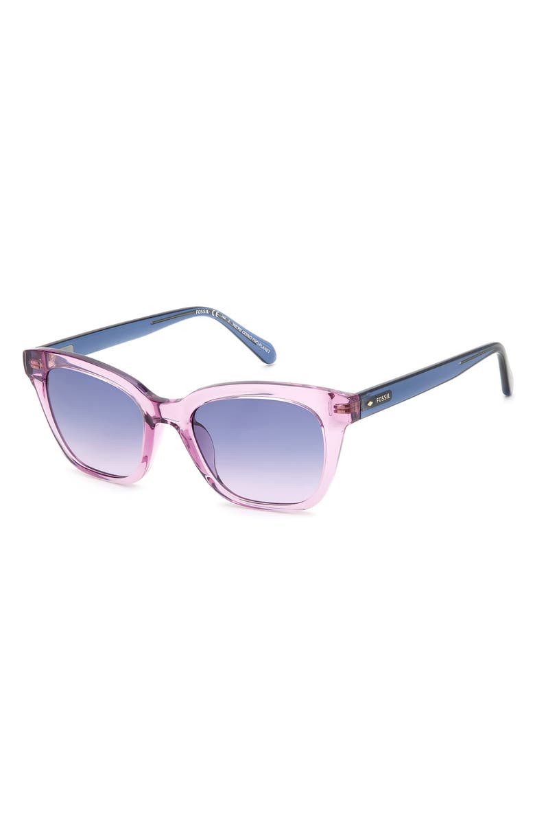 Fossil 51mm Square Sunglasses, Alternate, color, Lilac