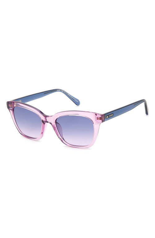 Fossil 51mm Square Sunglasses In Purple
