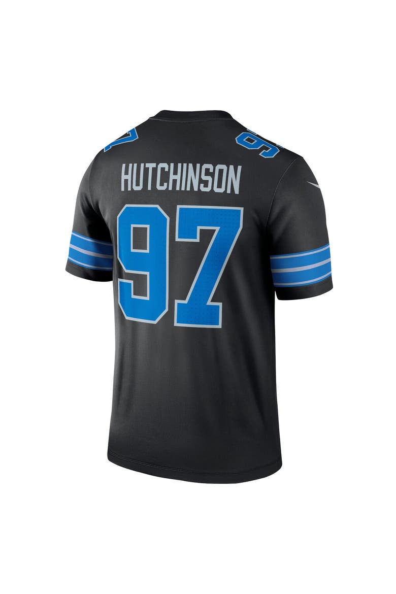 Men's Nike Aidan Hutchinson Black Detroit Lions Legend Jersey, Alternate, color, Black
