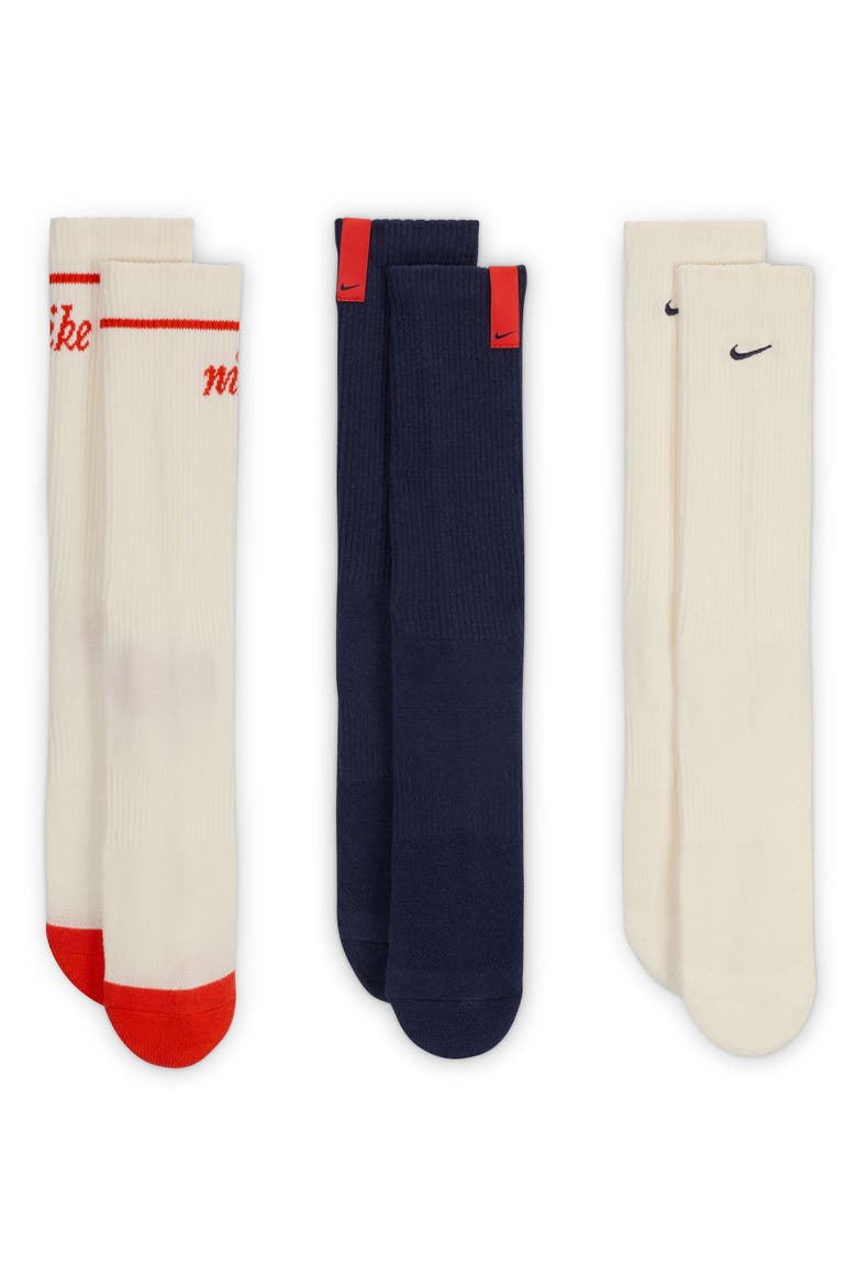 Assorted 3-Pack Dri-FIT Everyday Plus Cushioned Crew Socks, Main, color, MULTI-COLOR