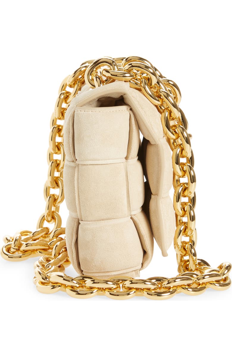 Bottega Veneta Chain Cassette Suede Crossbody Bag, Alternate, color,