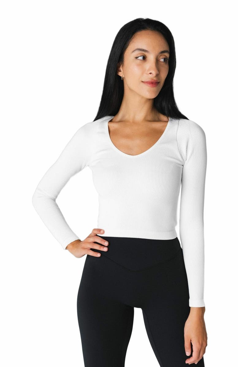 Vitality Synergy V Long Sleeve, Main, color, Snow