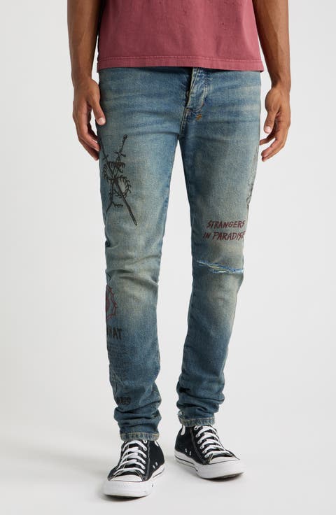 Van Winkle Billy Blue Skool Skinny Jeans