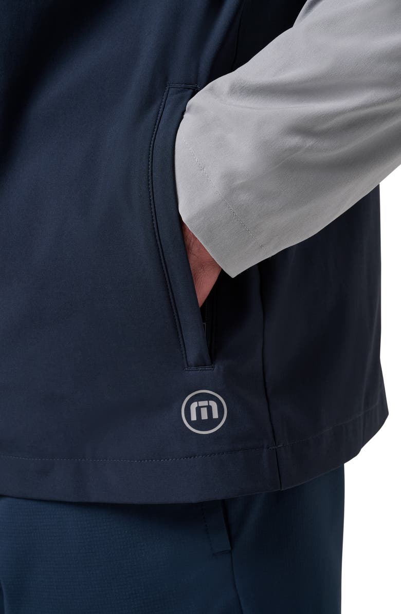 TravisMathew Meridian Quarter Zip Tech Hoodie, Alternate, color, Sleet