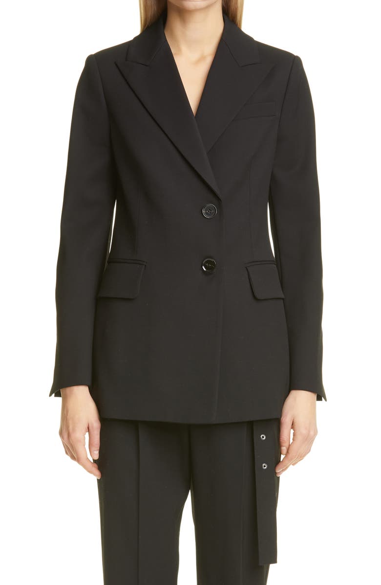 Proenza Schouler Stretch Wool Blazer, Main, color, 
