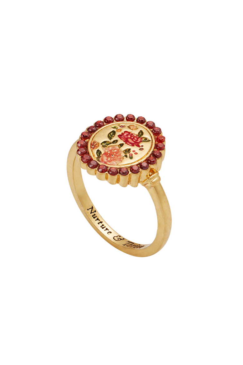 Eve Floral Ring, Alternate, color, Gold