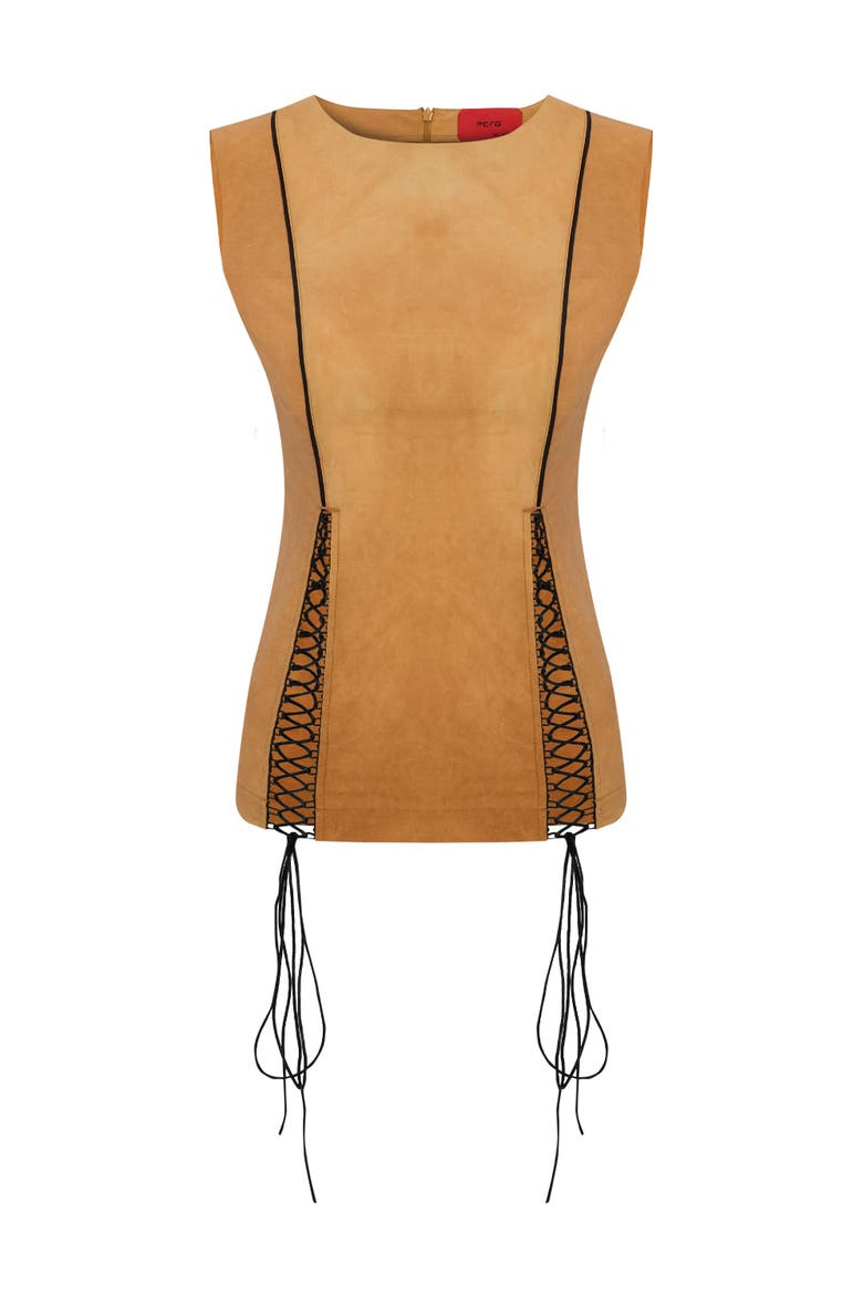 Cotton Top With Slit Detail, Main, color, ORANGE
