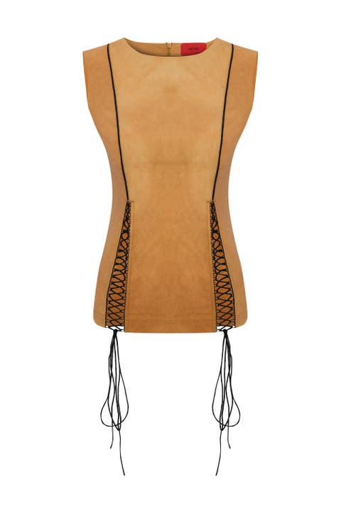 Cotton Top With Slit Detail