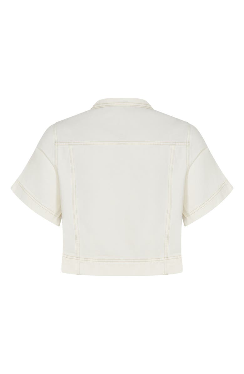 City Chic Millie Short Sleeve Denim Jacket, Alternate, color,