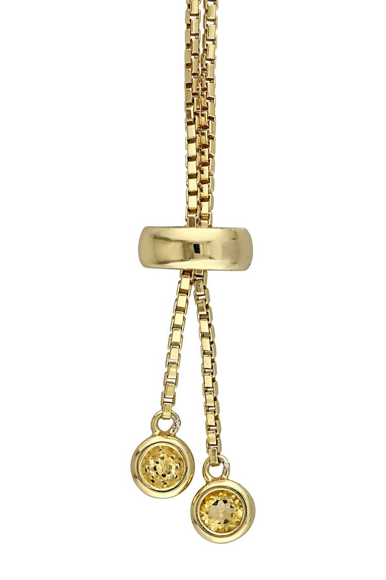 Citrine Slider Bracelet, Alternate, color, gold