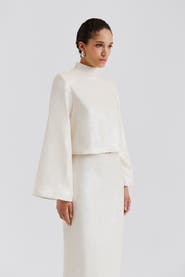 Malina Line Longsleeve Sequin Top